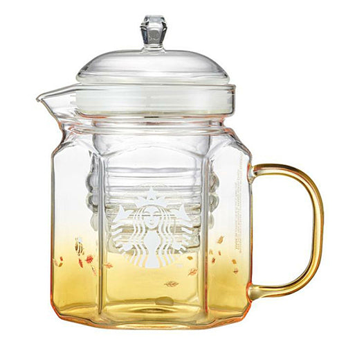 Starbucks Teapot Siren Honeybee Glass Teapot 460ml Korea Limited Edition