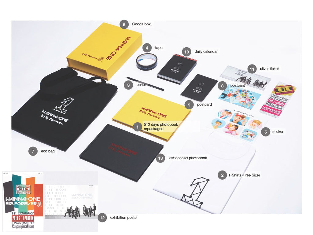 Wanna One 512 Forever Exhibition Official Goods Limited Edition - Kpopstores.Com