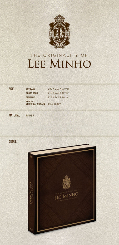 Commemorative Lee Min Ho 10th Anniversary Concert merchandise, crafted to honor a decade of excellence and artistry.