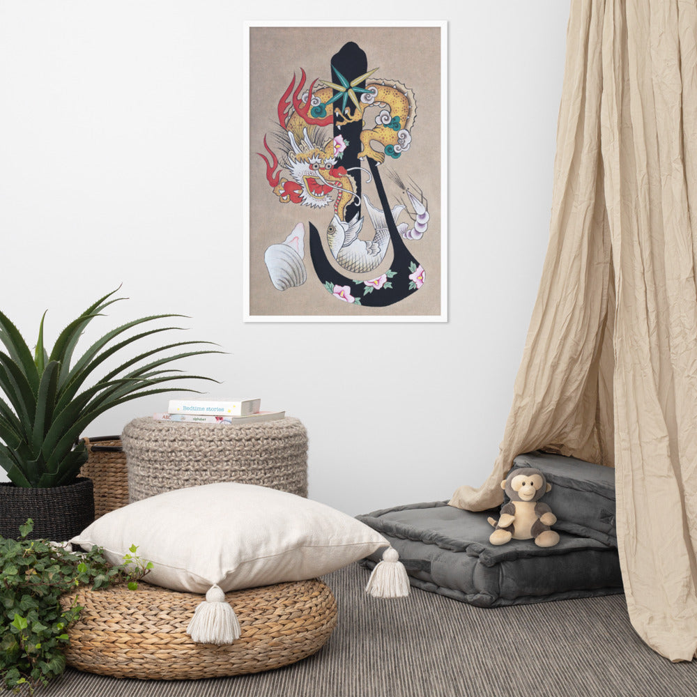 Dragon Digital Art Korean Folk Artwork Digital Printable Art Print Decor Wall Painting