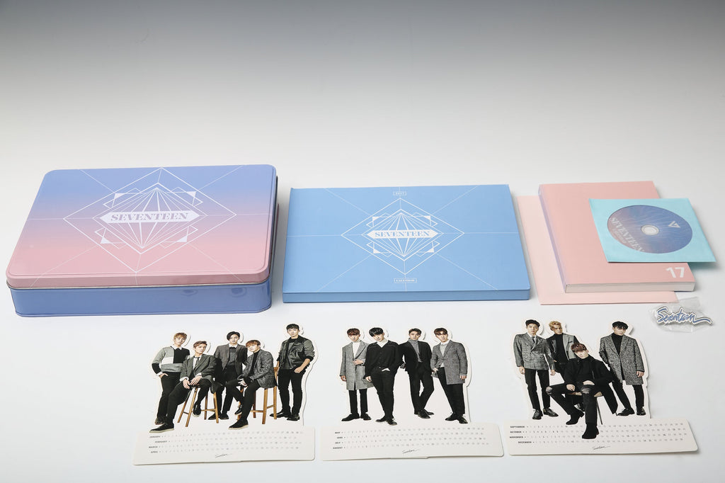 Official Seventeen 2017 Season’s Greetings Random Edition with premium K-pop merchandise.