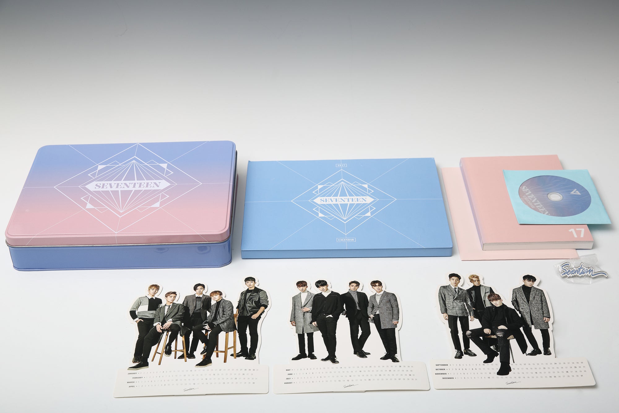 Official Seventeen 2017 Season’s Greetings Random Edition with premium K-pop merchandise.