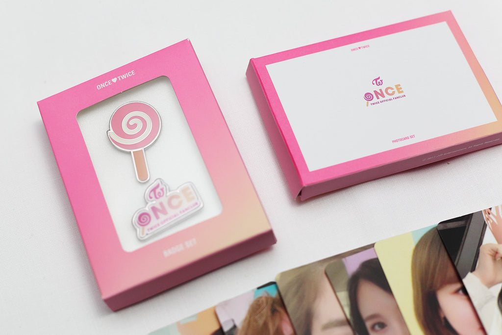 Celebrate your love for TWICE with this exclusive ONCE 1st generation fanclub kit.
