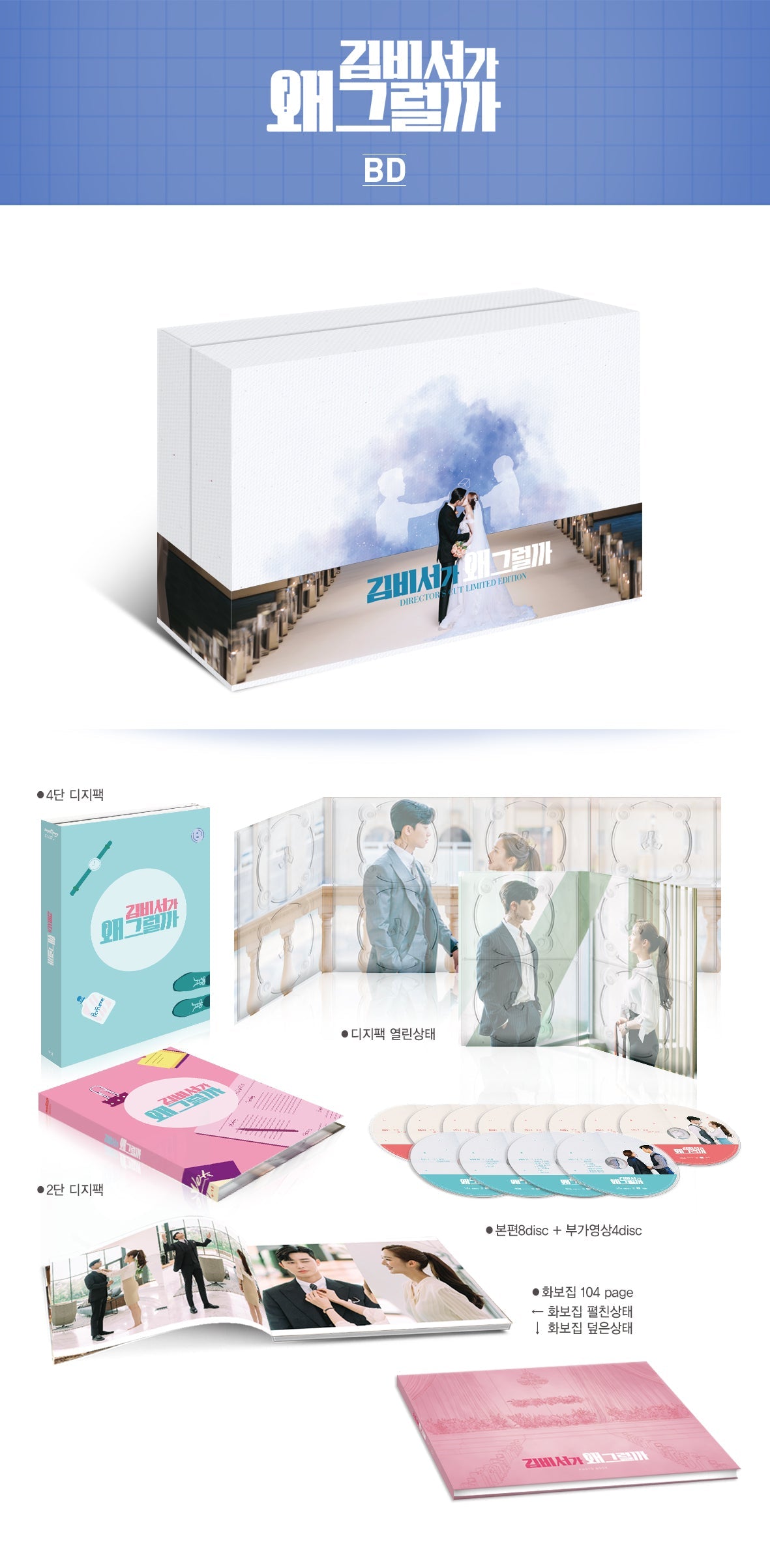 Authentic Blu-ray copy of 'What's Wrong with Secretary Kim,' a must-have for K-drama enthusiasts and collectors, in excellent used condition.